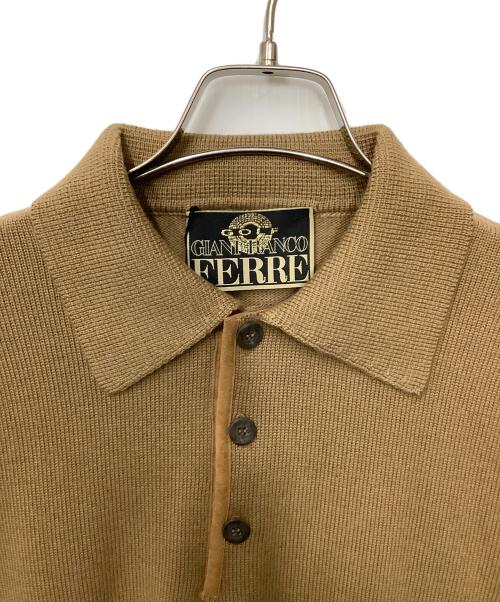 GIANFRANCO FERRE（ジャンフランコフェレ）GIANFRANCO FERRE (ジャンフランコフェレ) 厚手ニット ベージュ サイズ:Mの古着・服飾アイテム