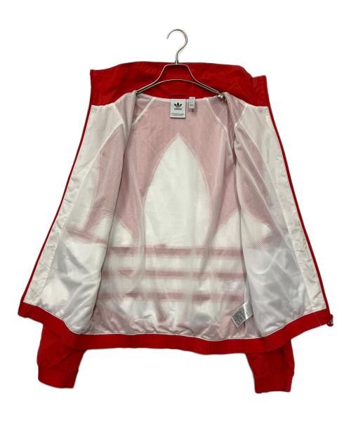 adidas（アディダス）adidas (アディダス) ナイロンジャケット レッド サイズ:Lの古着・服飾アイテム