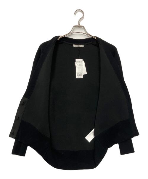 icB（アイシービー）icB (アイシービー) 厚手カーディガン ブラック サイズ:Sの古着・服飾アイテム