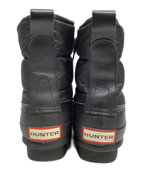 HUNTER（ハンター）HUNTER (ハンター) キルテッドレースアップショートブーツ ブラック サイズ:UK4の古着・服飾アイテム