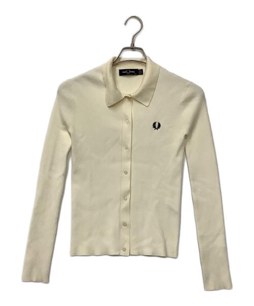 FRED PERRY（フレッドペリー）FRED PERRY (フレッドペリー) 別注リブニットポロシャツ アイボリー サイズ:36の古着・服飾アイテム