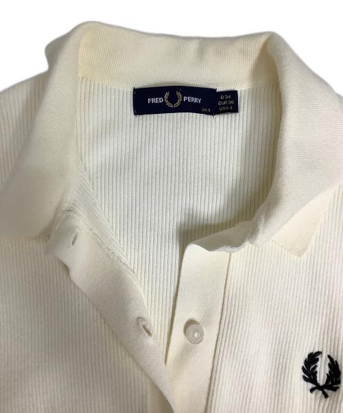 FRED PERRY（フレッドペリー）FRED PERRY (フレッドペリー) 別注リブニットポロシャツ アイボリー サイズ:36の古着・服飾アイテム