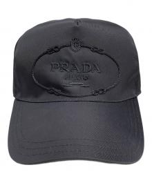PRADA（プラダ）の古着「キャップ」｜ブラック