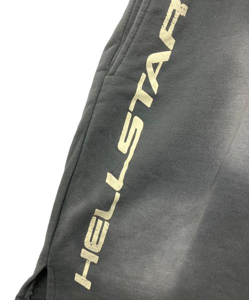 hellstar（ヘルスター）hellstar (ヘルスター) ハーフスウェットパンツ グレー サイズ:Mの古着・服飾アイテム