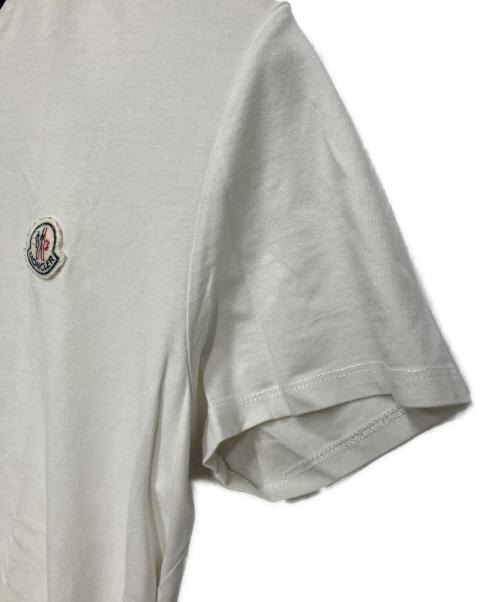 MONCLER（モンクレール）MONCLER (モンクレール) 半袖カットソー ホワイト サイズ:Mの古着・服飾アイテム
