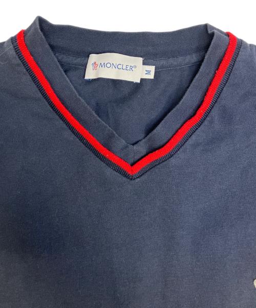 MONCLER（モンクレール）MONCLER (モンクレール) 半袖カットソー ネイビー サイズ:Mの古着・服飾アイテム