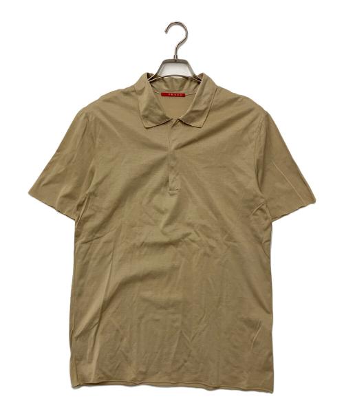 PRADA（プラダ）PRADA (プラダ) ポロシャツ ベージュ サイズ:Sの古着・服飾アイテム