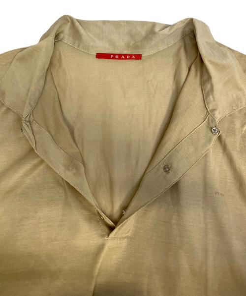 PRADA（プラダ）PRADA (プラダ) ポロシャツ ベージュ サイズ:Sの古着・服飾アイテム