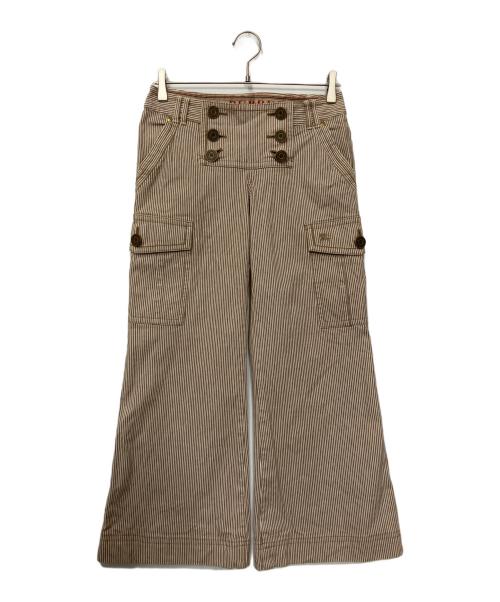BURBERRY BLUE LABEL（バーバリー ブルー レーベル）BURBERRY BLUE LABEL (バーバリー ブルー レーベル) カーゴパンツ ベージュ×ホワイト サイズ:25の古着・服飾アイテム