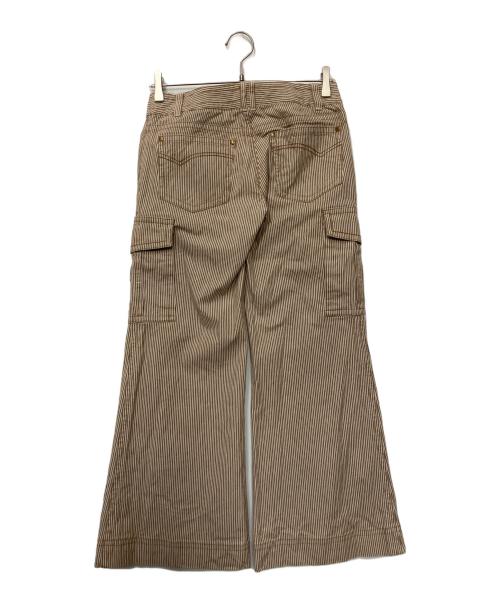 BURBERRY BLUE LABEL（バーバリー ブルー レーベル）BURBERRY BLUE LABEL (バーバリー ブルー レーベル) カーゴパンツ ベージュ×ホワイト サイズ:25の古着・服飾アイテム