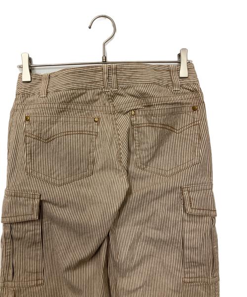 BURBERRY BLUE LABEL（バーバリー ブルー レーベル）BURBERRY BLUE LABEL (バーバリー ブルー レーベル) カーゴパンツ ベージュ×ホワイト サイズ:25の古着・服飾アイテム