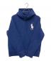 中古・古着 POLO RALPH LAUREN (ポロ・ラルフローレン) プルオーバーパーカー ブルー サイズ:M：7000円