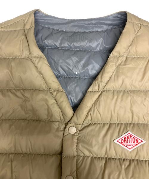 DANTON（ダントン）DANTON (ダントン) Vネック インナーダウンベスト ベージュ サイズ:36の古着・服飾アイテム