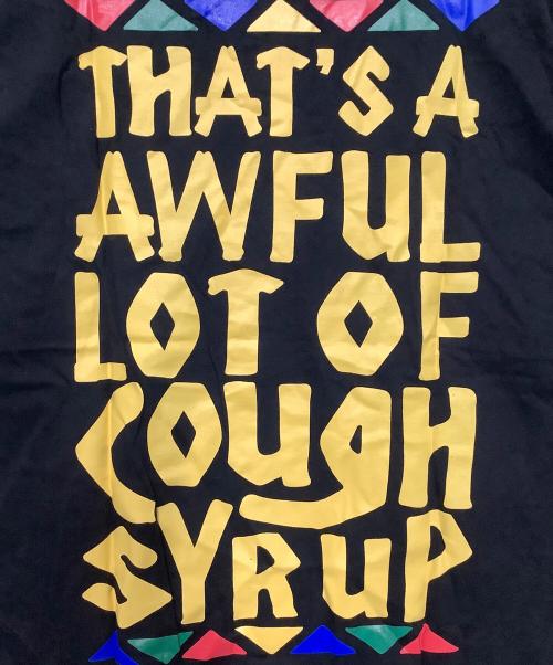 THAT'S A AWFUL loTOF COUGH SYRUP（ザッツ・ア・オーフル・ロット・オブ・コフ・シロップ）THAT'S A AWFUL loTOF COUGH SYRUP (ザッツ・ア・オーフル・ロット・オブ・コフ・シロップ) 半袖カットソー ブラック サイズ:XLの古着・服飾アイテム
