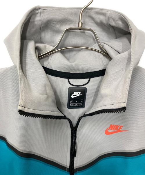NIKE（ナイキ）NIKE (ナイキ) ジップパーカー グレー×ブルー サイズ:Mの古着・服飾アイテム