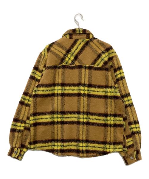 EPTM（エピトミ）EPTM (エピトミ) シャツジャケット イエロー×ブラウン サイズ:XLの古着・服飾アイテム