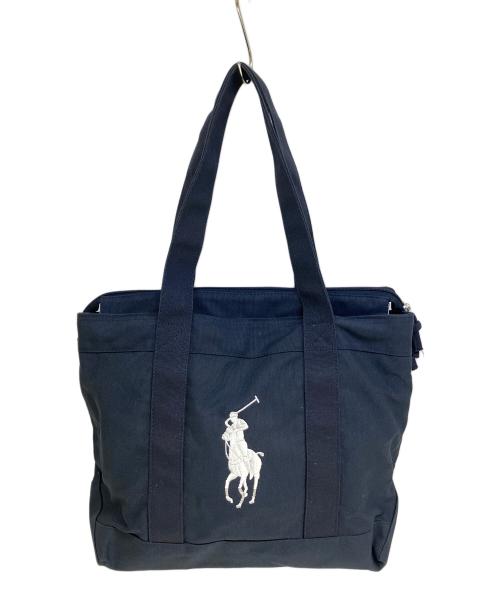 POLO RALPH LAUREN（ポロ・ラルフローレン）POLO RALPH LAUREN (ポロ・ラルフローレン) トートバッグ ネイビーの古着・服飾アイテム
