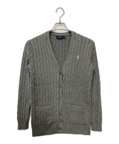 POLO RALPH LAUREN（ポロ・ラルフローレン）POLO RALPH LAUREN (ポロ・ラルフローレン) 厚手カーディガン グレー サイズ:Sの古着・服飾アイテム