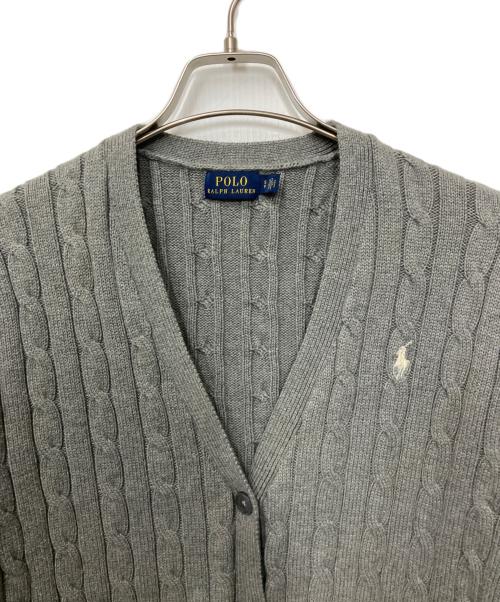 POLO RALPH LAUREN（ポロ・ラルフローレン）POLO RALPH LAUREN (ポロ・ラルフローレン) 厚手カーディガン グレー サイズ:Sの古着・服飾アイテム