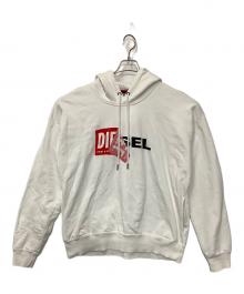 DIESEL（ディーゼル）の古着「プルオーバーパーカー」｜ホワイト