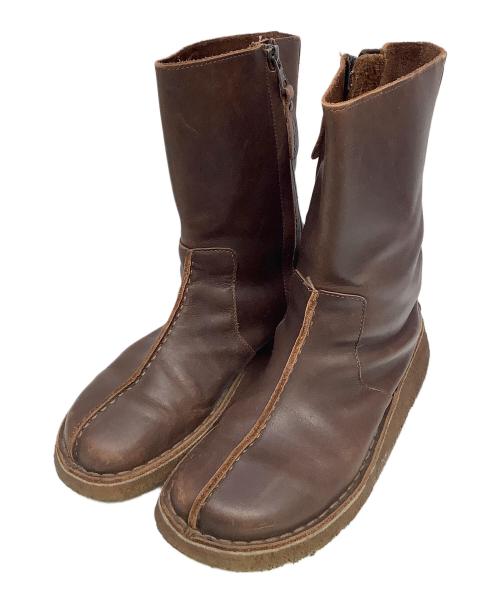 CLARKS（クラークス）CLARKS (クラークス) サイドジップブーツ ブラウン サイズ:US7の古着・服飾アイテム