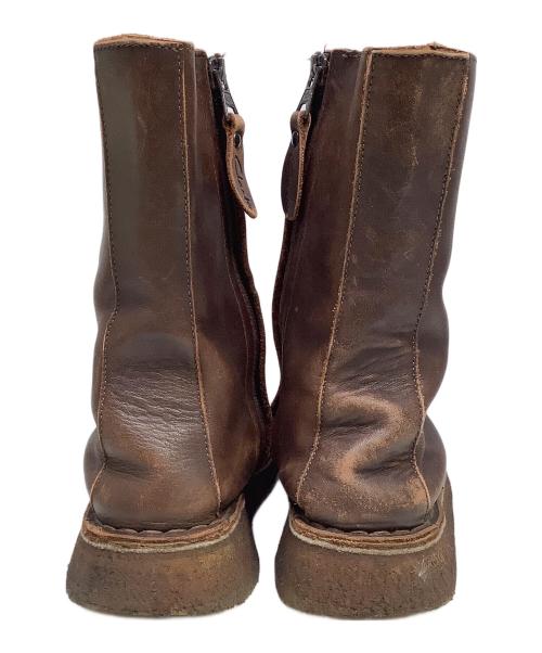 CLARKS（クラークス）CLARKS (クラークス) サイドジップブーツ ブラウン サイズ:US7の古着・服飾アイテム