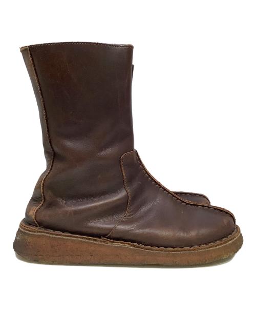 CLARKS（クラークス）CLARKS (クラークス) サイドジップブーツ ブラウン サイズ:US7の古着・服飾アイテム