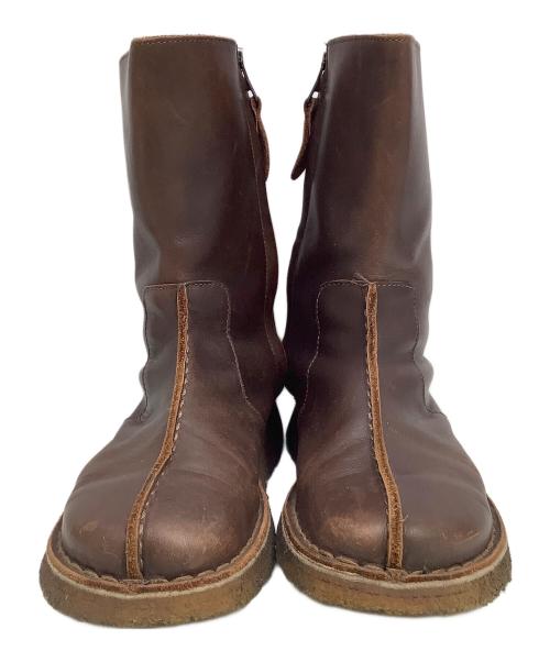 CLARKS（クラークス）CLARKS (クラークス) サイドジップブーツ ブラウン サイズ:US7の古着・服飾アイテム