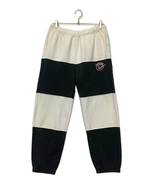 NIKE（ナイキ）NIKE (ナイキ) Supreme (シュプリーム) スウェットパンツ ブラック×ホワイト サイズ:Sの古着・服飾アイテム