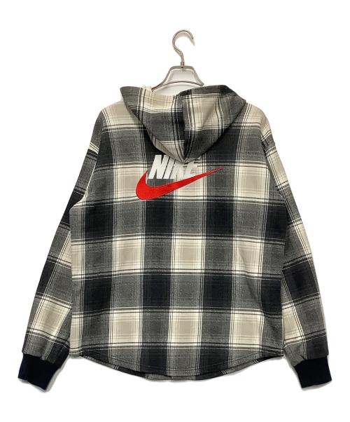 NIKE（ナイキ）NIKE (ナイキ) SUPREME (シュプリーム) パーカー ブラック×ホワイト サイズ:Mの古着・服飾アイテム