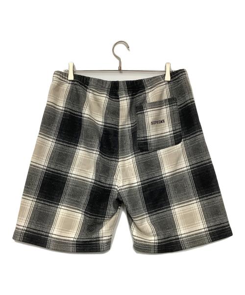 NIKE（ナイキ）NIKE (ナイキ) Supreme (シュプリーム) スウェットハーフパンツ ブラック×ホワイト サイズ:Mの古着・服飾アイテム