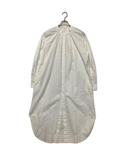 BABYLONE（バビロン）BABYLONE (バビロン) 長袖ワンピース ホワイト サイズ:FREEの古着・服飾アイテム
