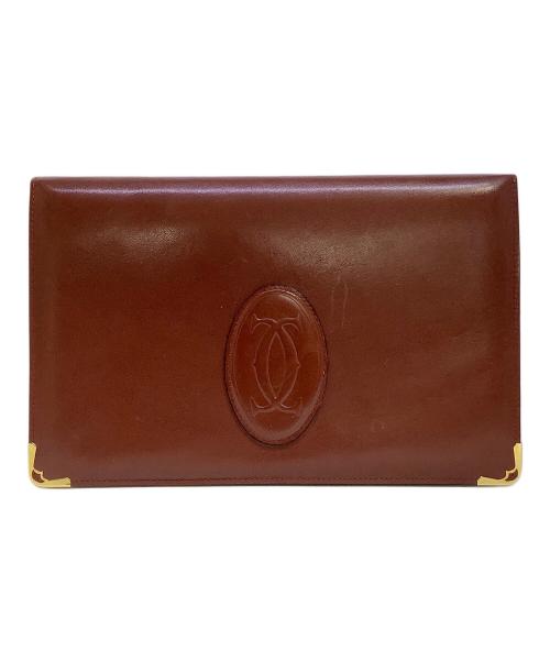 Cartier（カルティエ）Cartier (カルティエ) セカンドバッグ ボルドーの古着・服飾アイテム
