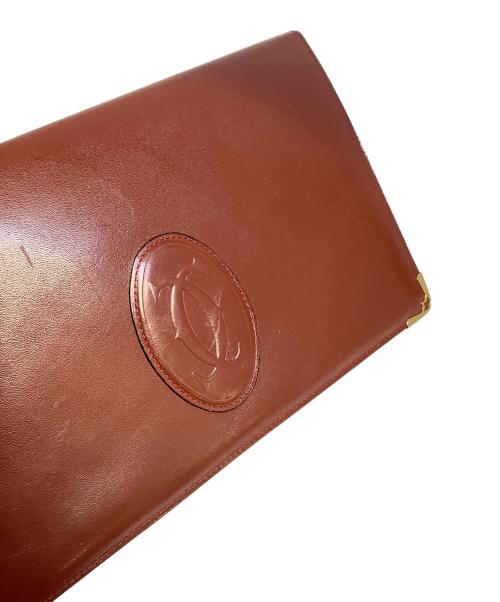 Cartier（カルティエ）Cartier (カルティエ) セカンドバッグ ボルドーの古着・服飾アイテム