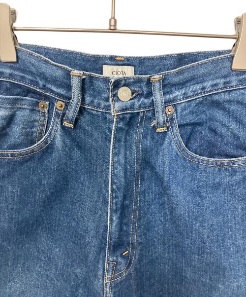CIOTA（シオタ）CIOTA (シオタ) スビンコットン 13.5oz ハイウエストデニムパンツ インディゴ サイズ:W27の古着・服飾アイテム