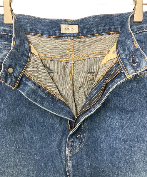 CIOTA（シオタ）CIOTA (シオタ) スビンコットン 13.5oz ハイウエストデニムパンツ インディゴ サイズ:W27の古着・服飾アイテム
