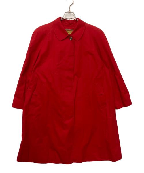 Burberry's（バーバリーズ）Burberry's (バーバリーズ) ステンカラーコート レッド サイズ:9ARの古着・服飾アイテム