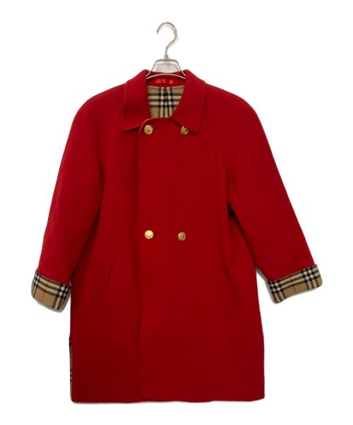 Burberry's（バーバリーズ）Burberry's (バーバリーズ) カシミヤ混コート レッド サイズ:9ARの古着・服飾アイテム
