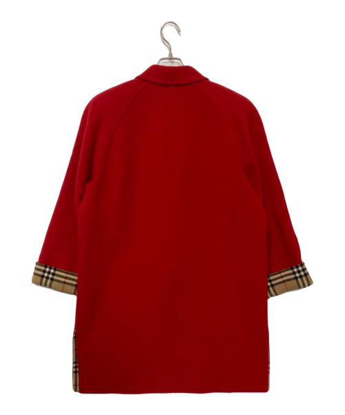 Burberry's（バーバリーズ）Burberry's (バーバリーズ) カシミヤ混コート レッド サイズ:9ARの古着・服飾アイテム