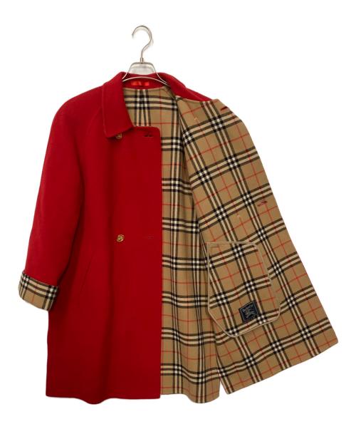 Burberry's（バーバリーズ）Burberry's (バーバリーズ) カシミヤ混コート レッド サイズ:9ARの古着・服飾アイテム