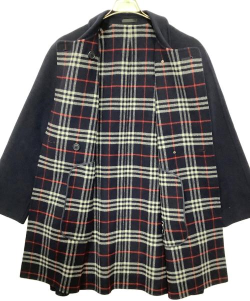 Burberry's（バーバリーズ）Burberry's (バーバリーズ) カシミヤ混コート ネイビー サイズ:9ARの古着・服飾アイテム
