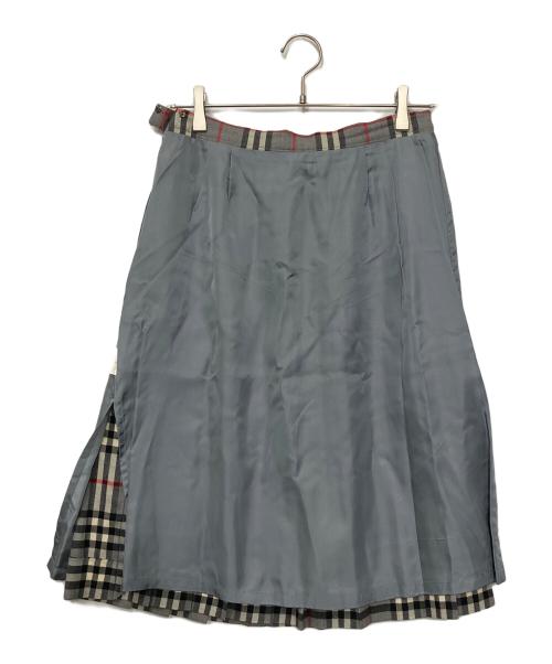 Burberry's（バーバリーズ）Burberry's (バーバリーズ) ノバチェックスカート グレー サイズ:11AB2の古着・服飾アイテム