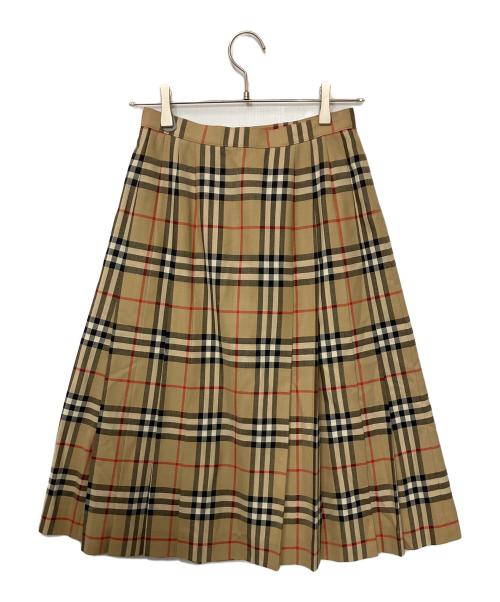 Burberry's（バーバリーズ）Burberry's (バーバリーズ) ノバチェックスカート ベージュ サイズ:9ARの古着・服飾アイテム