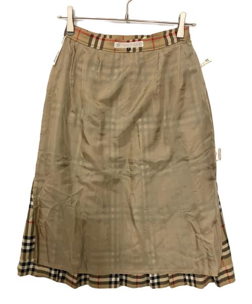 Burberry's（バーバリーズ）Burberry's (バーバリーズ) ノバチェックスカート ベージュ サイズ:9ARの古着・服飾アイテム
