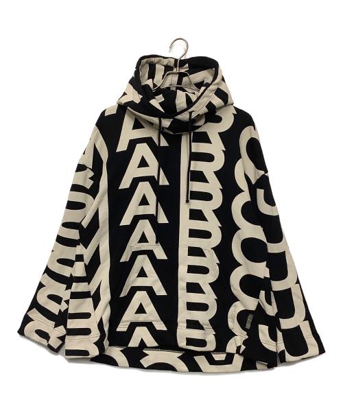 MARC JACOBS（マークジェイコブス）MARC JACOBS (マークジェイコブス) プルオーバーパーカー ブラック×ベージュ サイズ:XSの古着・服飾アイテム