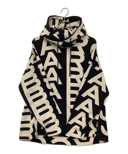 MARC JACOBS（マークジェイコブス）MARC JACOBS (マークジェイコブス) プルオーバーパーカー ブラック×ベージュ サイズ:XSの古着・服飾アイテム