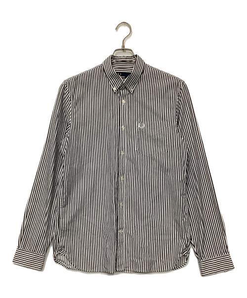 FRED PERRY（フレッドペリー）FRED PERRY (フレッドペリー) 長袖シャツ ネイビー×ホワイト サイズ:Mの古着・服飾アイテム