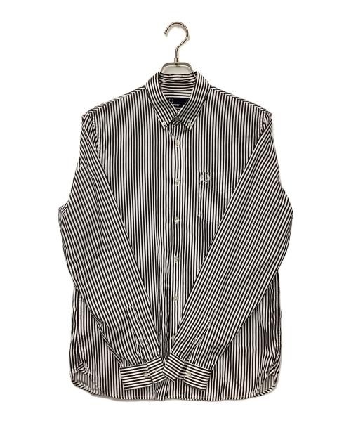 FRED PERRY（フレッドペリー）FRED PERRY (フレッドペリー) 長袖シャツ ネイビー×ホワイト サイズ:Mの古着・服飾アイテム