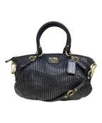 COACHコーチ）の古着「ハンドバッグ」｜ブラック