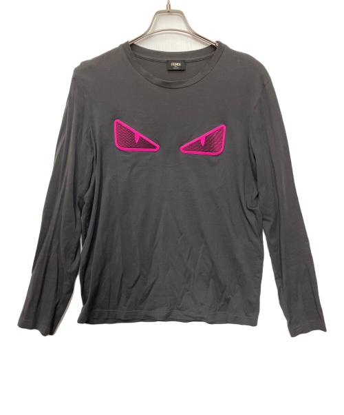 FENDI（フェンディ）FENDI (フェンディ) 長袖カットソー グレー サイズ:Lの古着・服飾アイテム